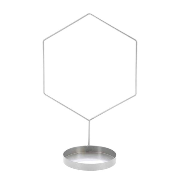 Hexagon növénytámasz (ezüst) – Hexagon plant support (silver)