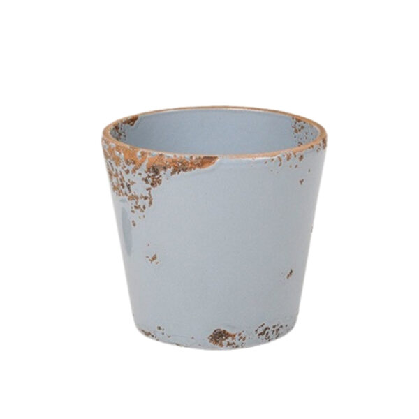 'Rusty' szürkéskék kaspó - 'Rusty' greyish blue pot